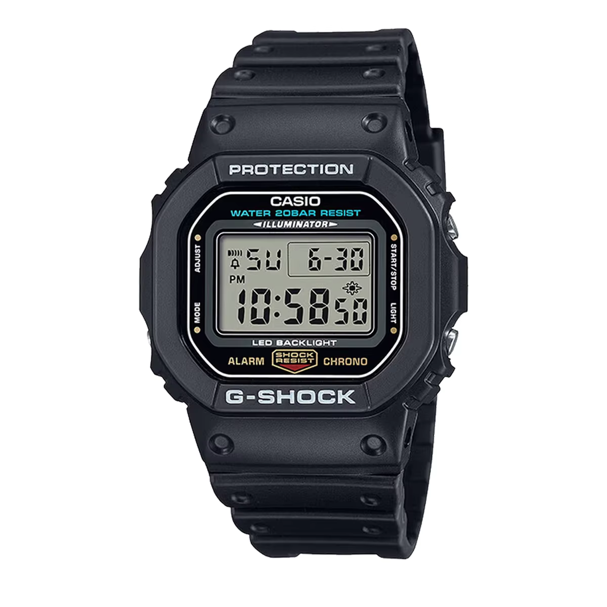Montre numérique CASIO DW-5600UE, résistante à l'eau 200M, rétroéclairage LED, antichoc, multifoncti