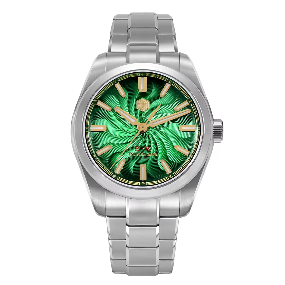 San Martin-Montre mécanique automatique pour homme, cadran guilloché, salle année limitée 39mm ata y