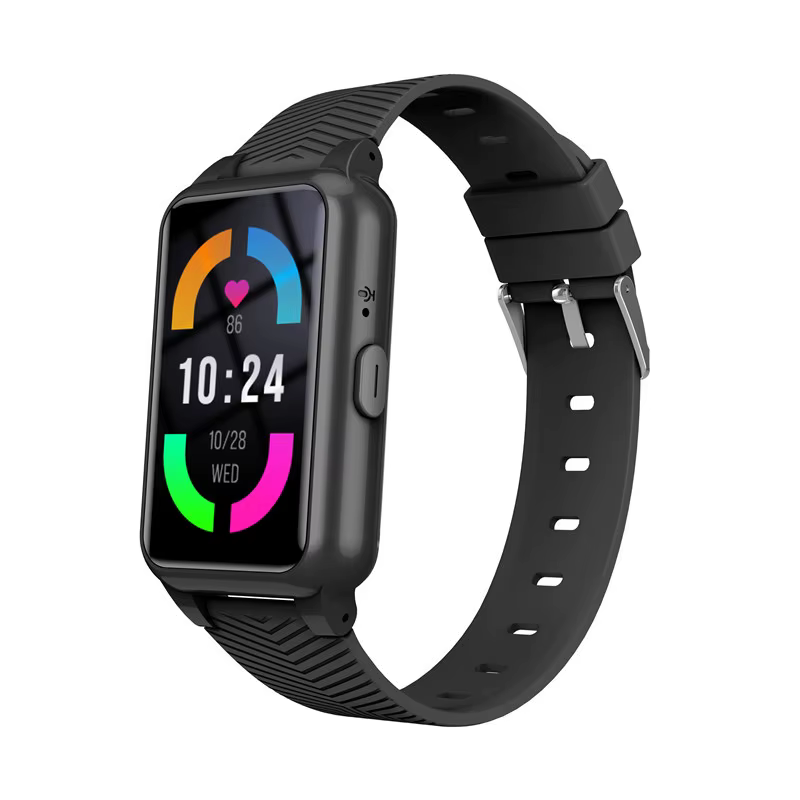 Bracelet intelligent 4G pour personnes âgées avec test de température, de fréquence cardiaque et de 