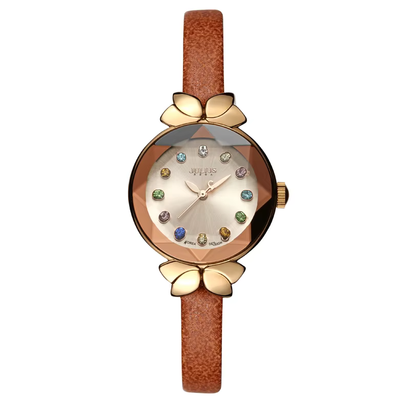 Petite montre à quartz en cuir véritable pour femme, jolie horloge japonaise pour enfant, cadeau d'a