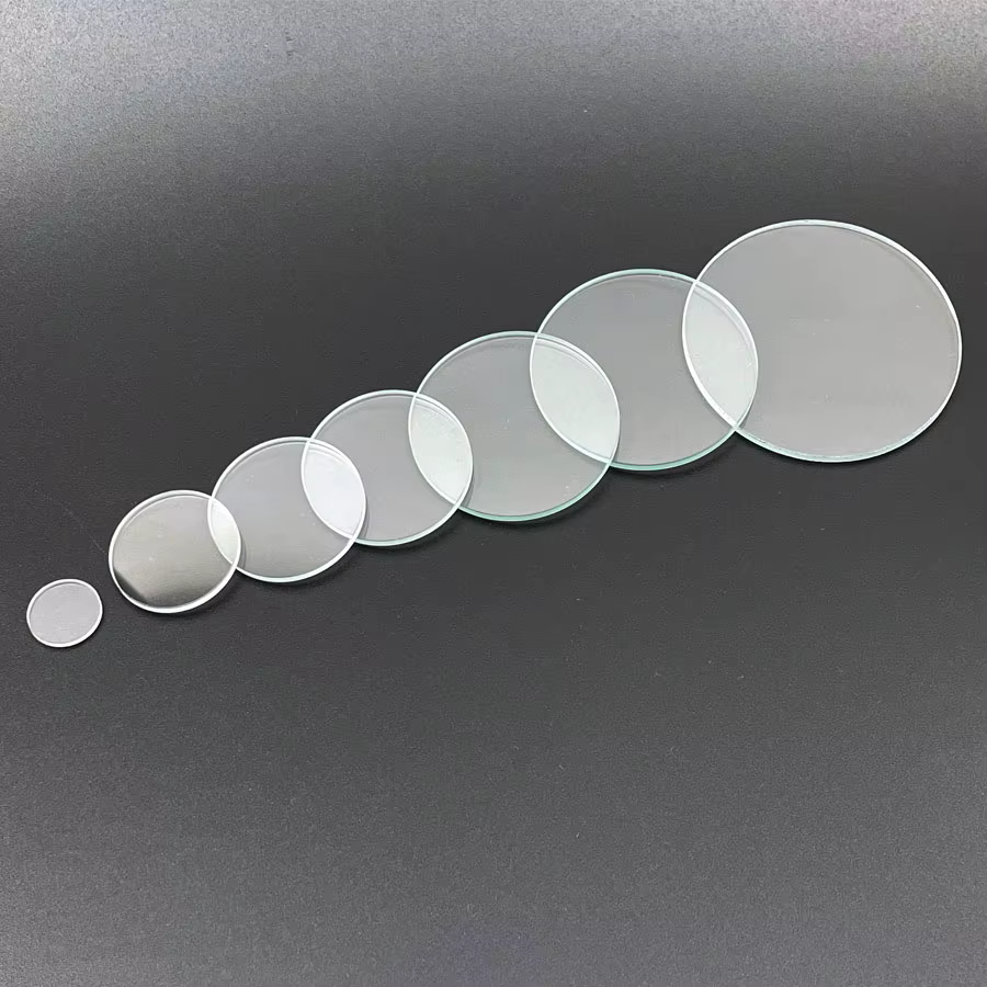 Verre de montre anti-rayures, transparent, plat, rond, cristal, pièce de rechange de réparation, opt