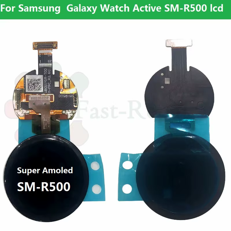 Écran Super AMOLED pour Samsung Watch Galaxy Watch Active R500 R500, pièces de réparation d'écran LC