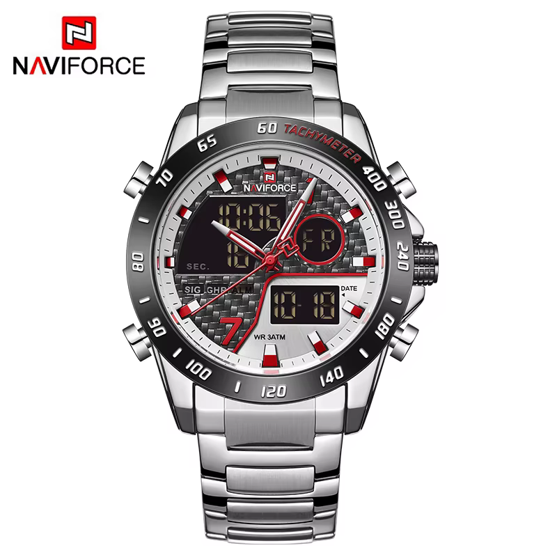 NAVIFORCE – montre-bracelet de marque de luxe pour hommes, montres de Sport numériques militaires po