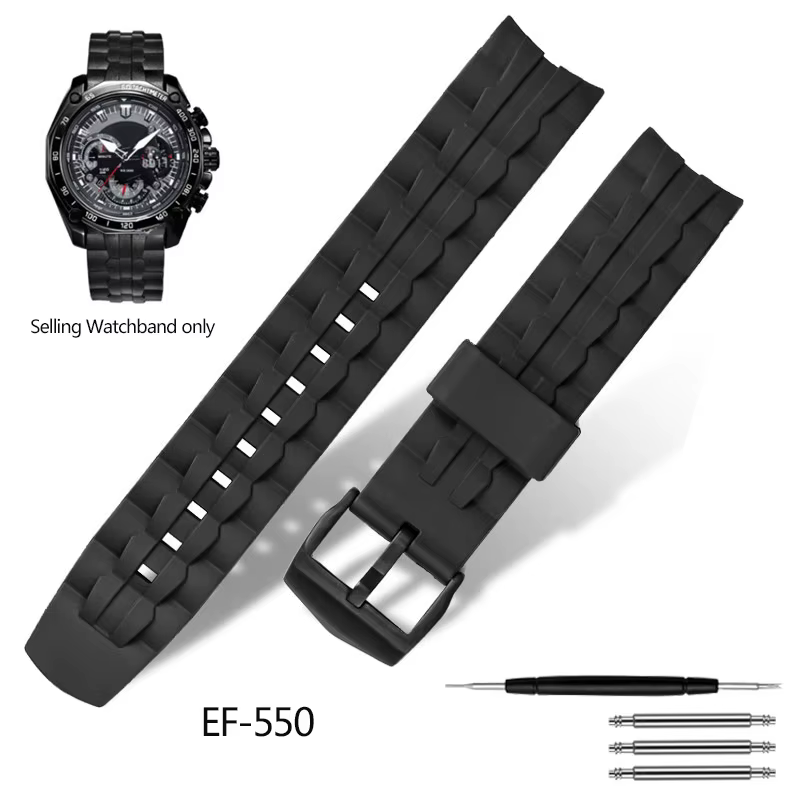 Pour Casio EF-550 Bracelet de montre en acier inoxydable pour hommes EDIFICE série 5051 EF-524D Brac
