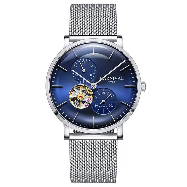 Montre mécanique saphir pour homme, mouvement automatique, marque de luxe, carnaval, mode