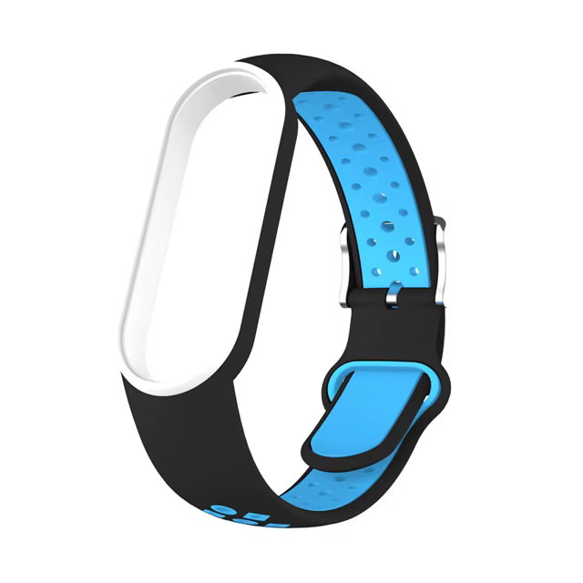 Ceinture en silicone bicolore pour Xiaomi Mi Band 5 et 6, bracelet de sport respirant, bracelet de r