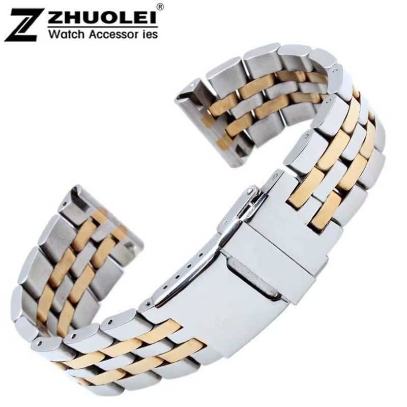 Bracelet de montre Breitling pour homme, acier inoxydable solide, haute qualité, 22mm, 24mm