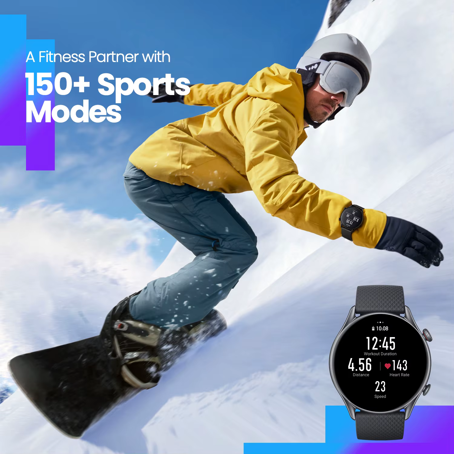 Amazfit-Montre connectée GTR 3 Pro GTR3 Pro GTR-3 46mm, écran AMOLED, application Zepp OS, autonomie