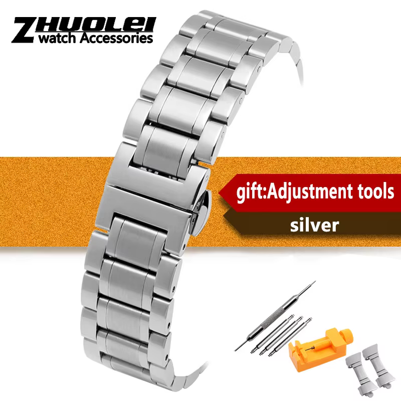 Bracelet de montre pour toute marque bracelet en acier inoxydable 14 15 16 17 18 19 20 21 22 23 24mm
