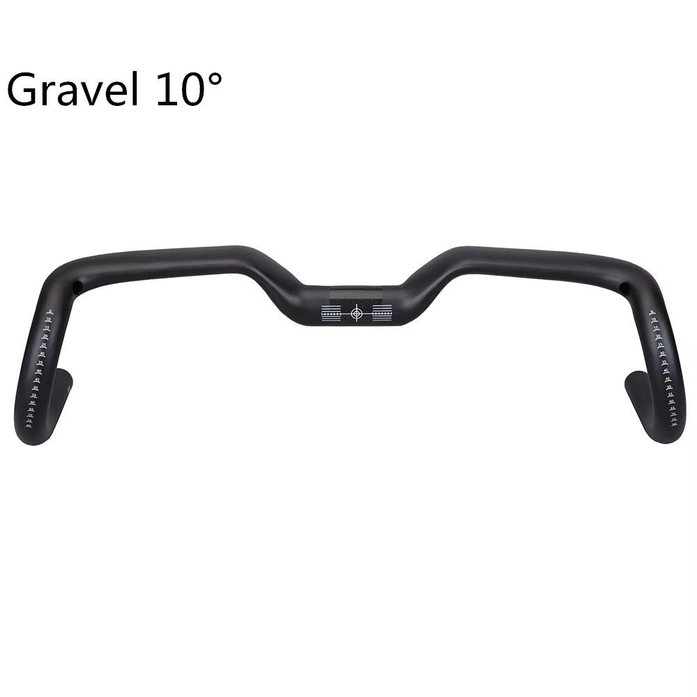 2024 nouveau gravier 14 degrés poignée de vélo en fibre de carbone T1000 guidon de vélo Ultra léger