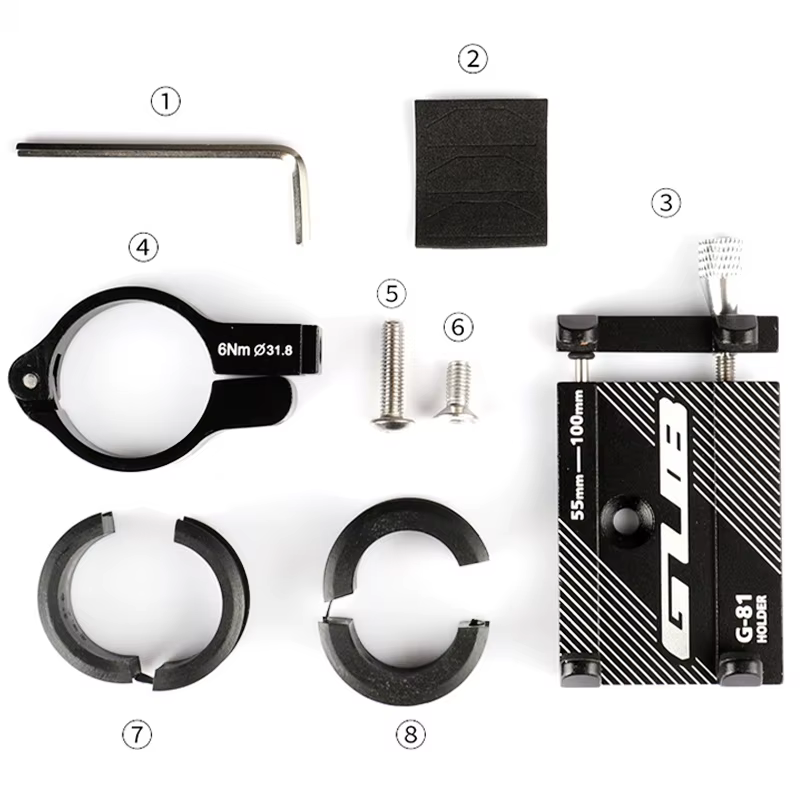 GUB G81 Support réglable anti-dérapant Support de téléphone portable pour Xiaomi M365 Pro 1S Scooter