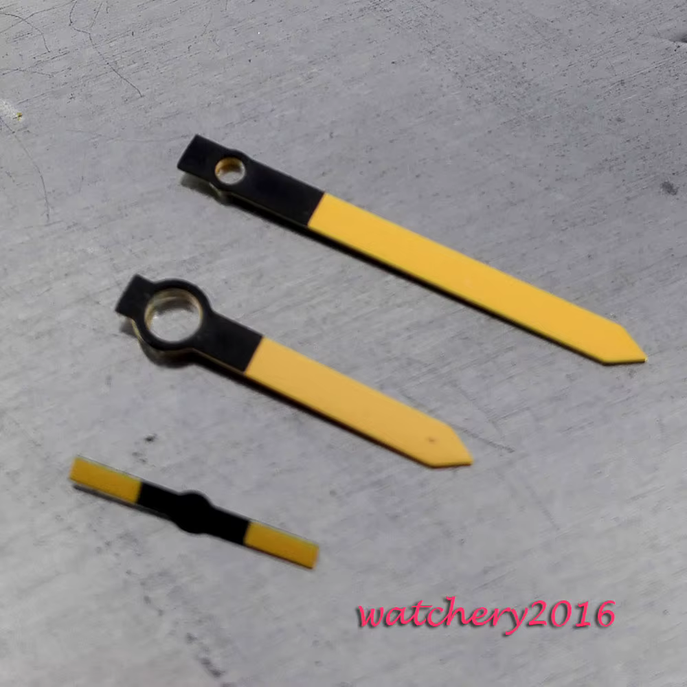 Parhéritage-Aiguilles de montre orange pour hommes, pièces de montre, mouvement, UNITAS Fit 6497, 64
