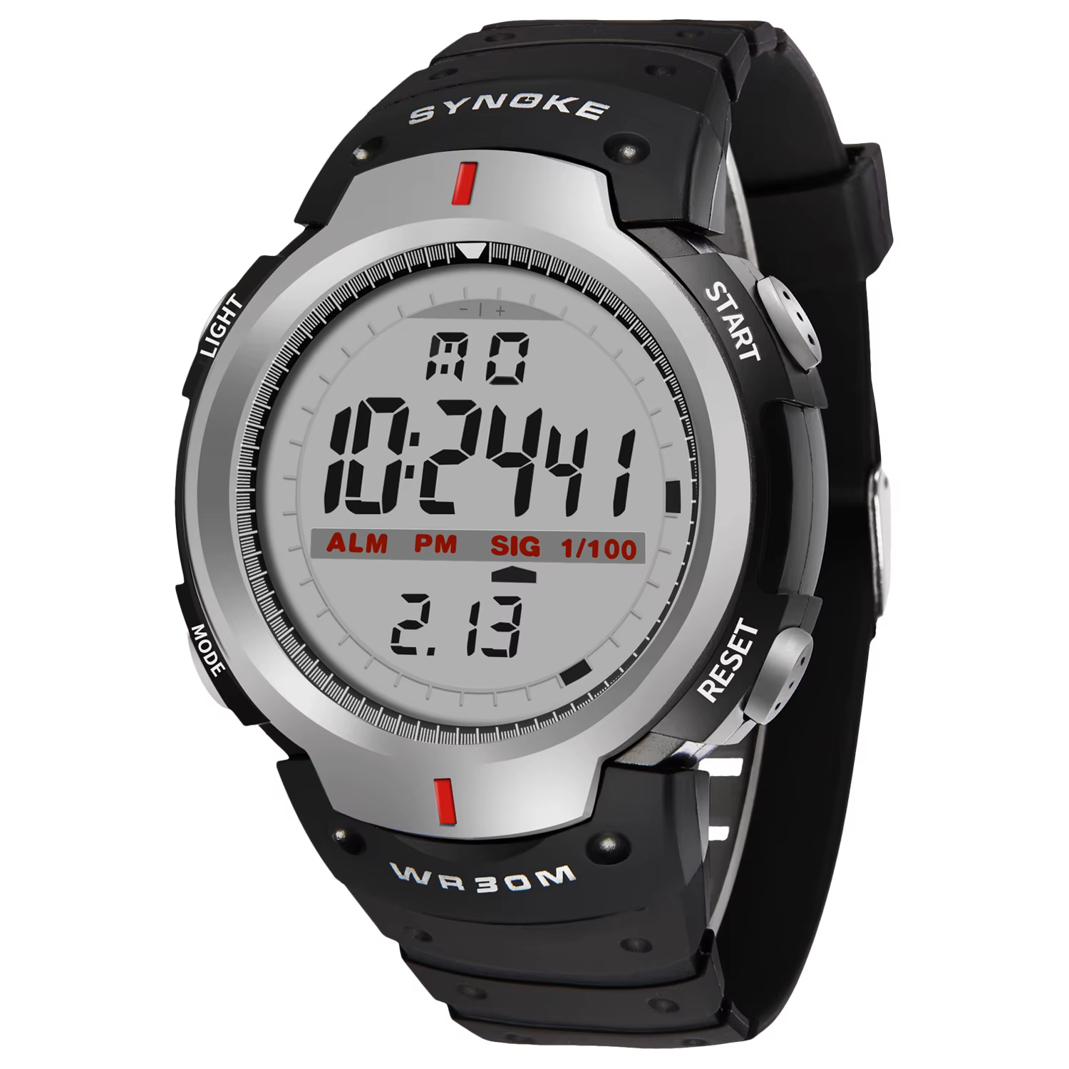 SYNOKE – Montre-bracelet de sport pour hommes, numérique, étanche à 30M, électronique, Style masculi
