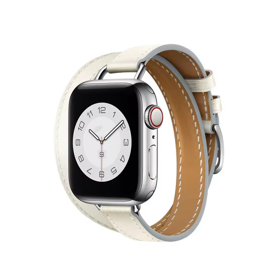 Bracelet en cuir Double Tour pour Bracelet de montre Apple Ultra 3 2 49mm, pour iWatch série 11 10 9