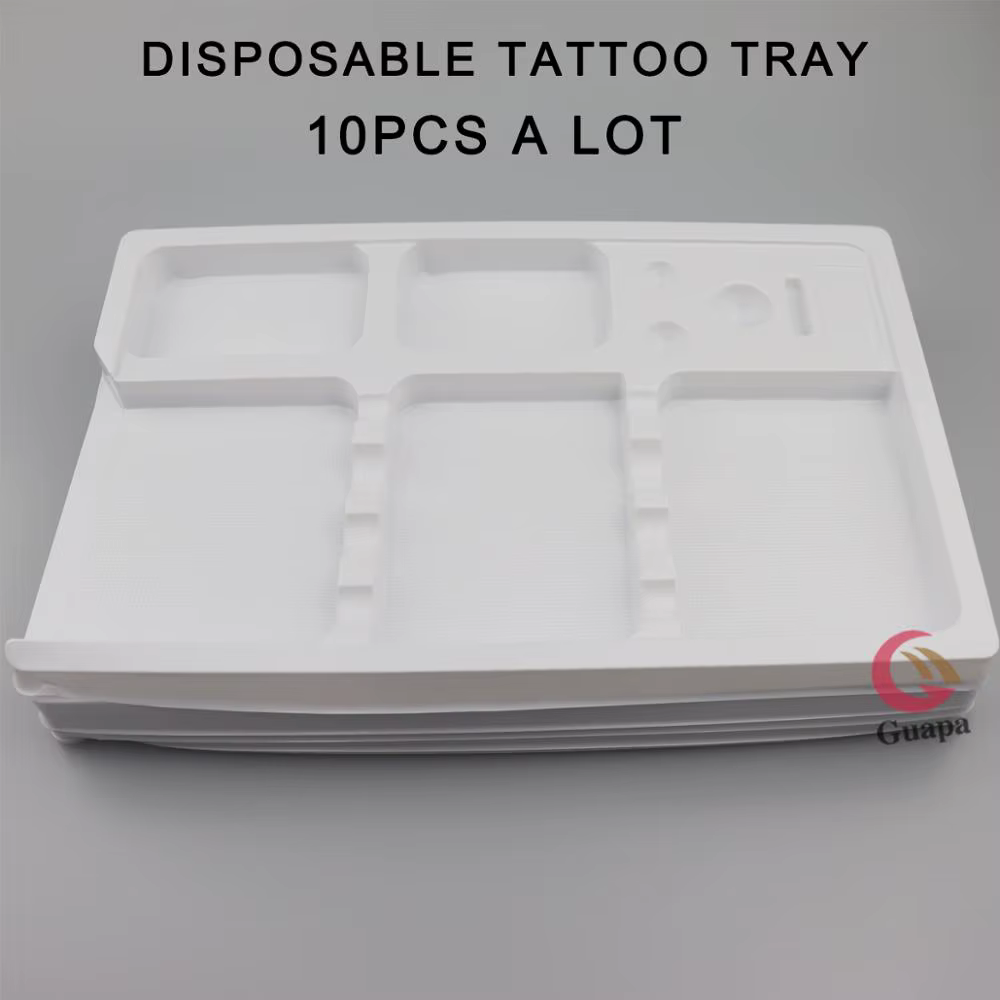 Outils de tatouage lavables en PVC, accessoires de maquillage en continu, support d'escalier, stocka