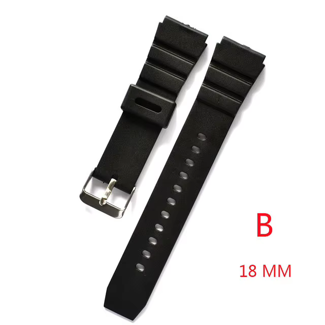Pour Casio bracelet de montre de Sport électronique 16mm 18mm 20mm 22mm bracelet de montre en caoutc