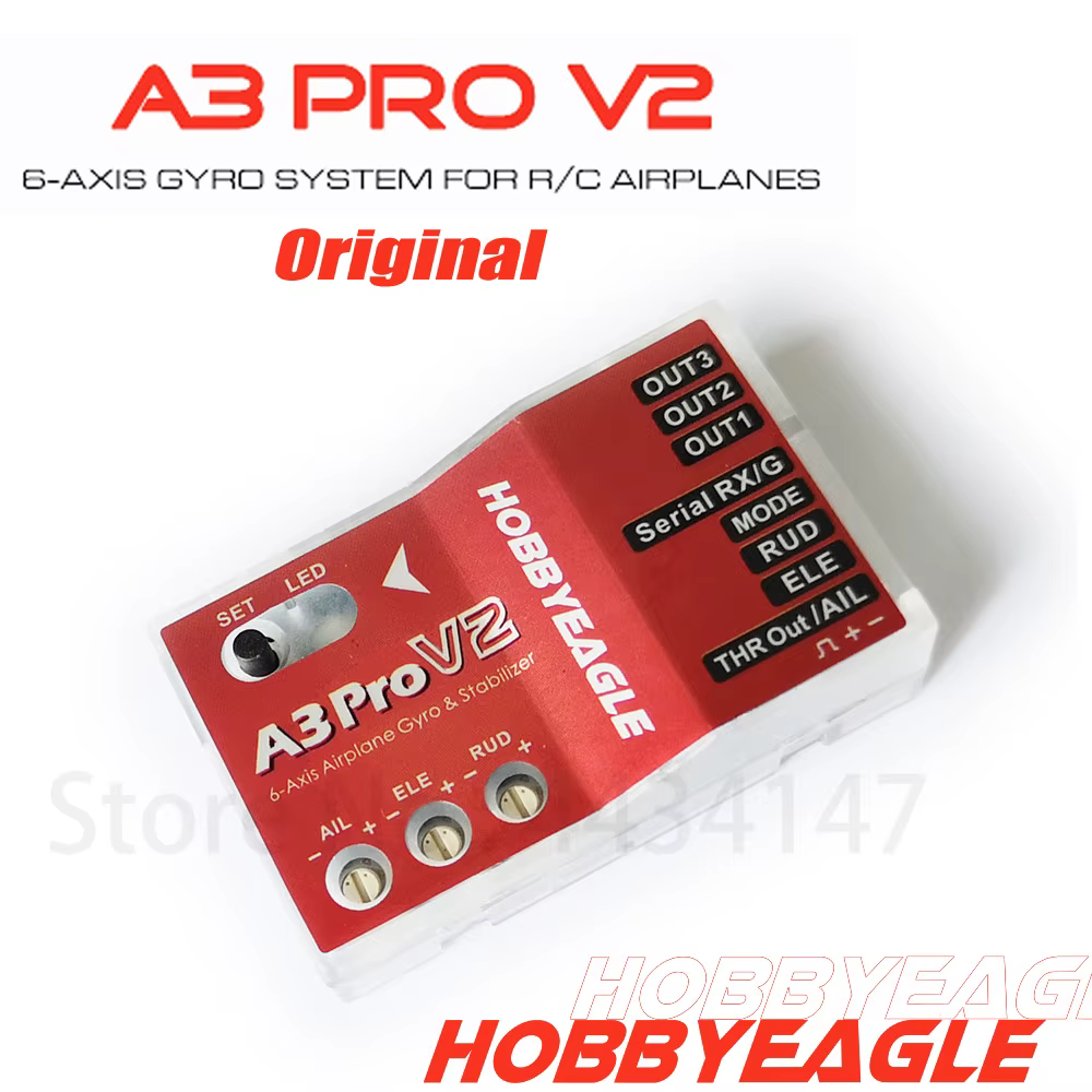 HobbyEagle-Contrôleur de vol A3 Pro V2, gyroscope d'avion à 6 axes, système de stabilisation pour av