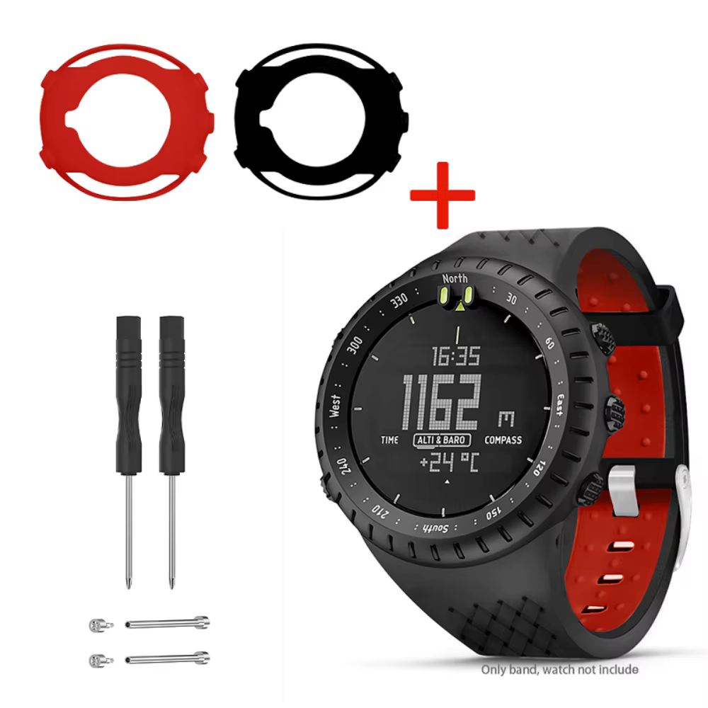 Housse de boîtier en TPU 2 en 1 + Bracelet de montre en Silicone pour Bracelet de montre intelligent