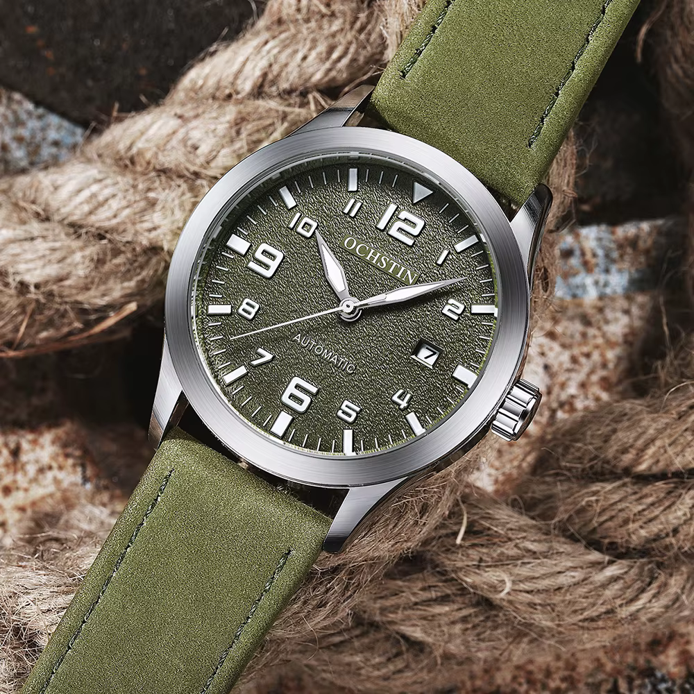OCHSTIN hommes montre mécanique automatique de luxe tenue décontractée militaire Sports de plein air