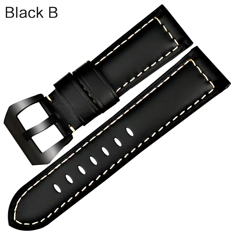 MAIKES-Bracelets de montre vintage en cuir de vache véritable, accessoires pour Panerai, nouveau des