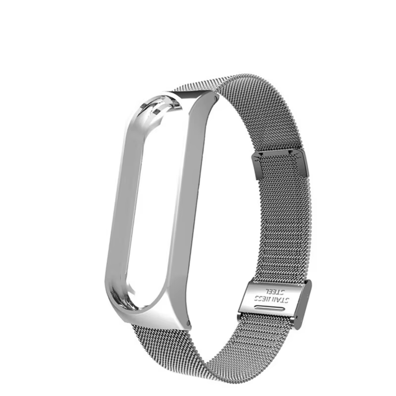 Bracelet de rechange en métal, sans vis, pour Xiaomi Mi band 3 4 3