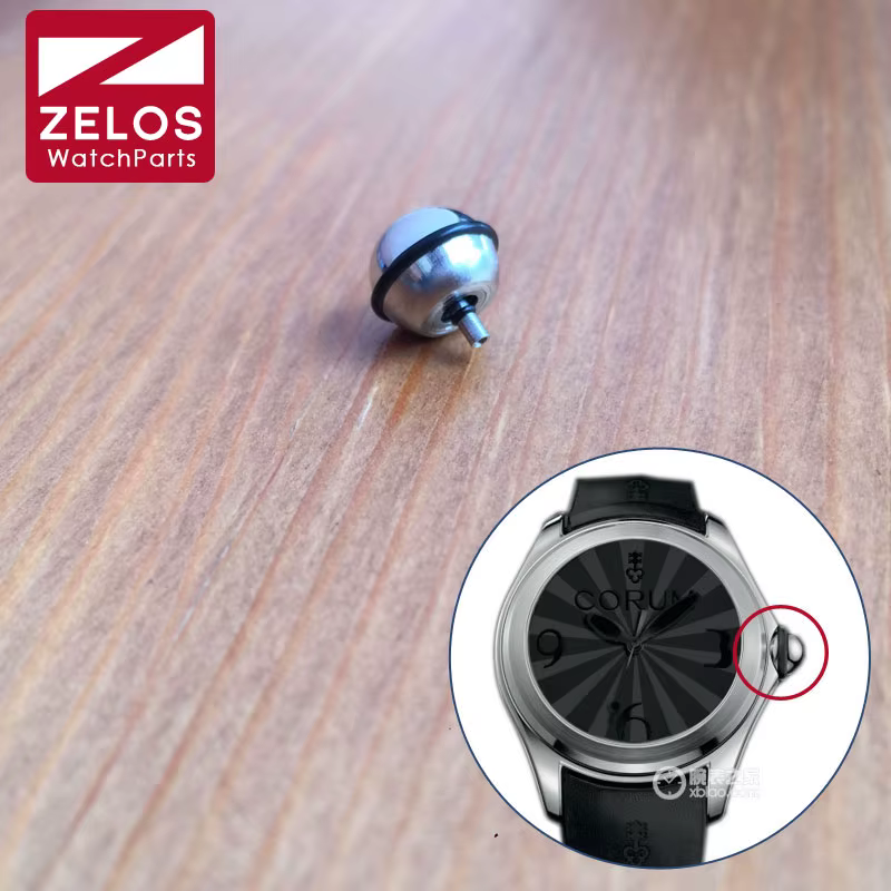 Couronne de montre étanche en acier et caoutchouc, 8.5mm, pour Corum BUBBLE man, pièces de temps rég
