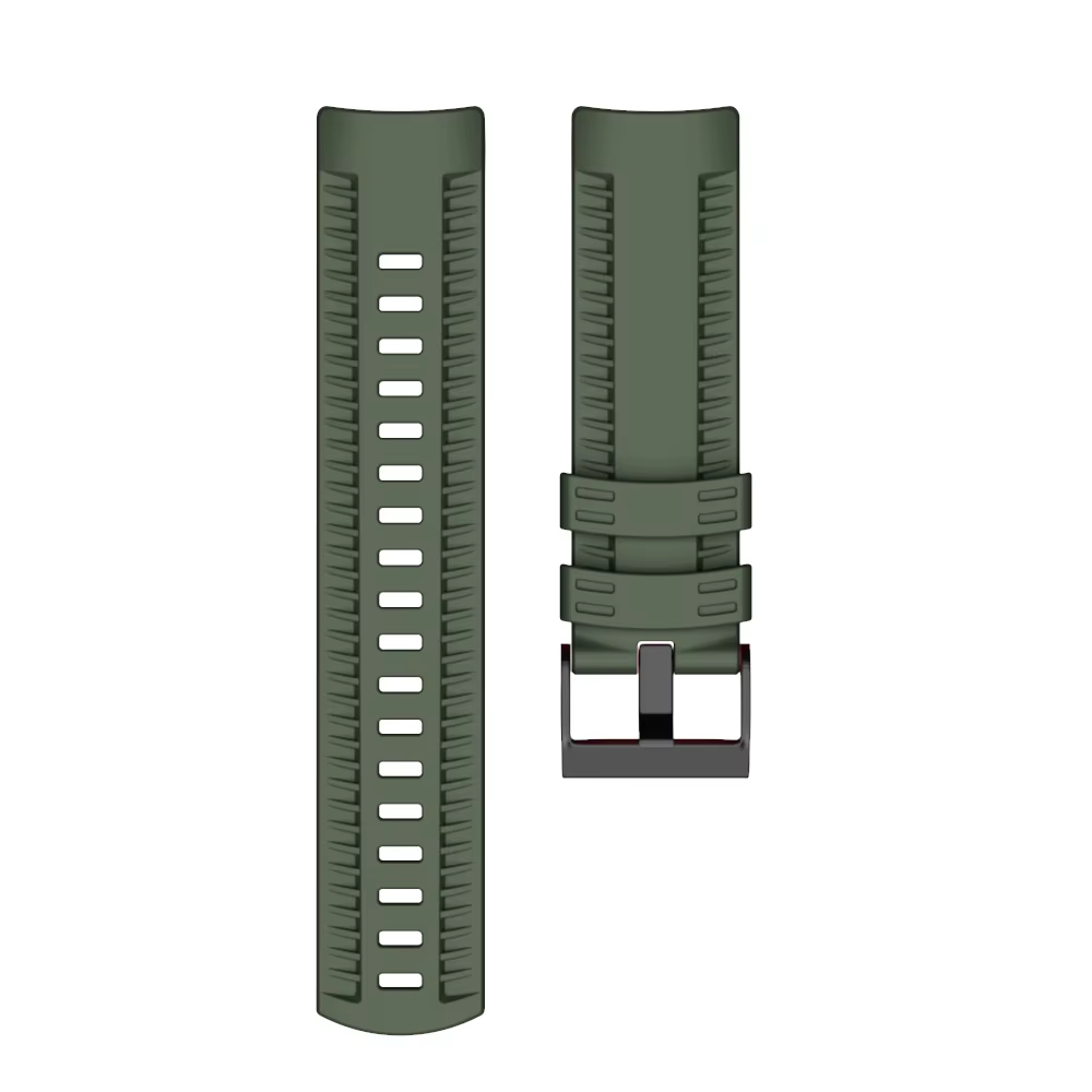 Bracelet de Montre en Silicone Souple pour SUUNTO 9 Baro, 24mm, Accessoire de dehors en Plein Air