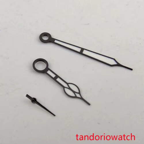 Ensemble d'aiguilles de cadran de montre, cadran gris, numérique arabe, adapté au mouvement à remont