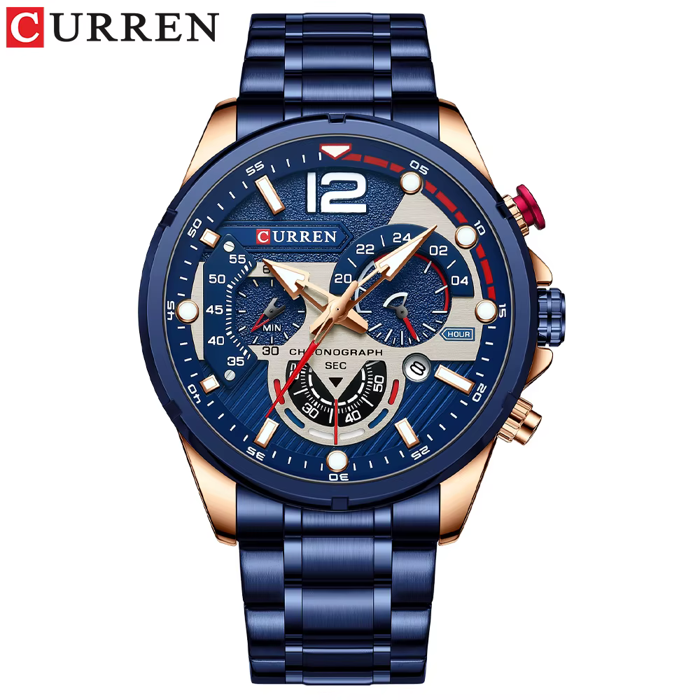 Nouvelles montres pour hommes haut de gamme marque CURREN Quartz montre pour hommes Sport étanche mo