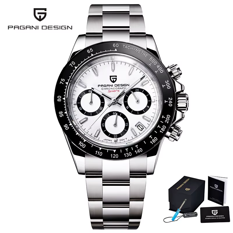 Nouvelle montre-bracelet de luxe à quartz PAGANI DESIGN Chronographe 2026 pour homme, date automatiq