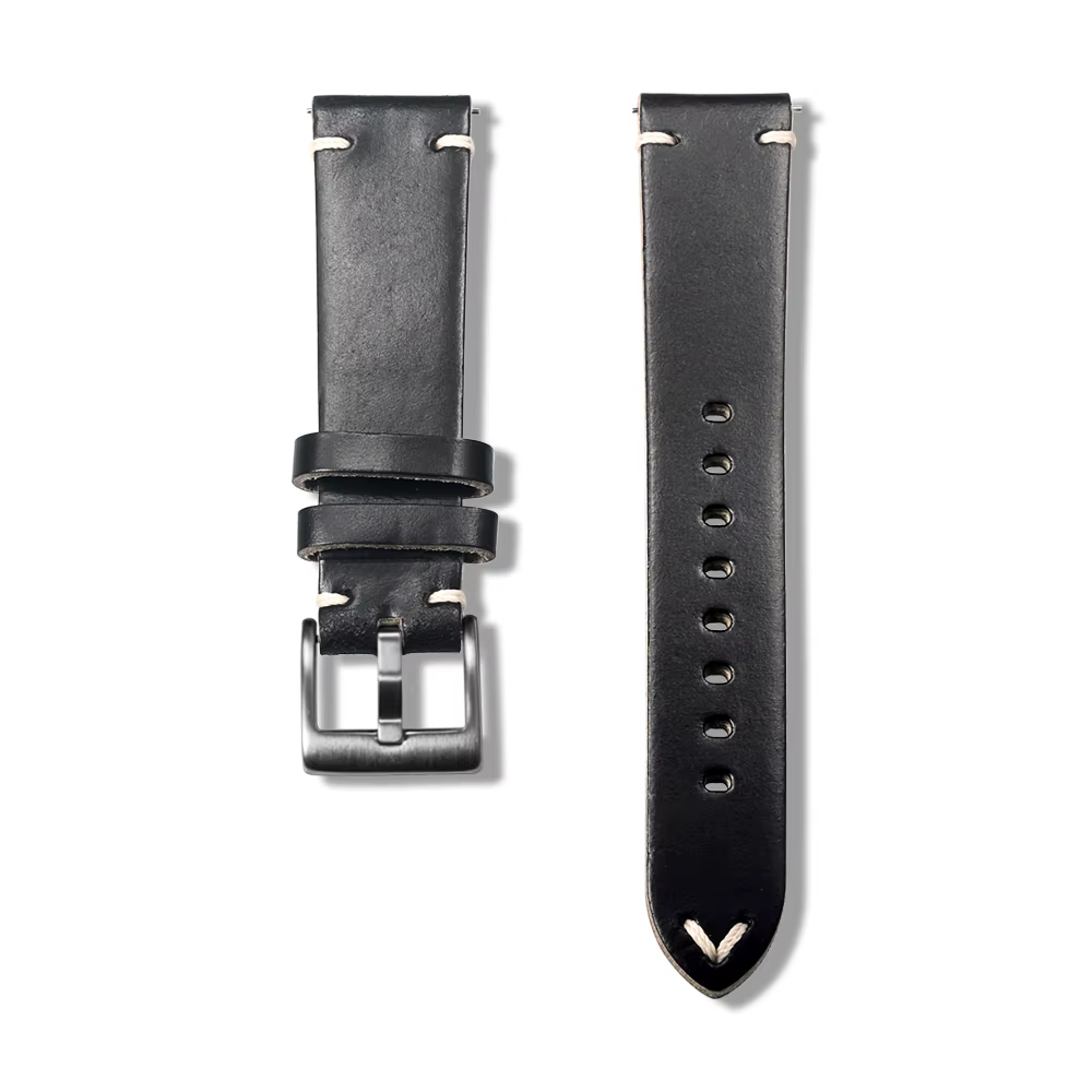 Horween – bracelets de montre en cuir, couleur bordeaux, Chromexcel, vert, 4mm d'épaisseur, fait à l