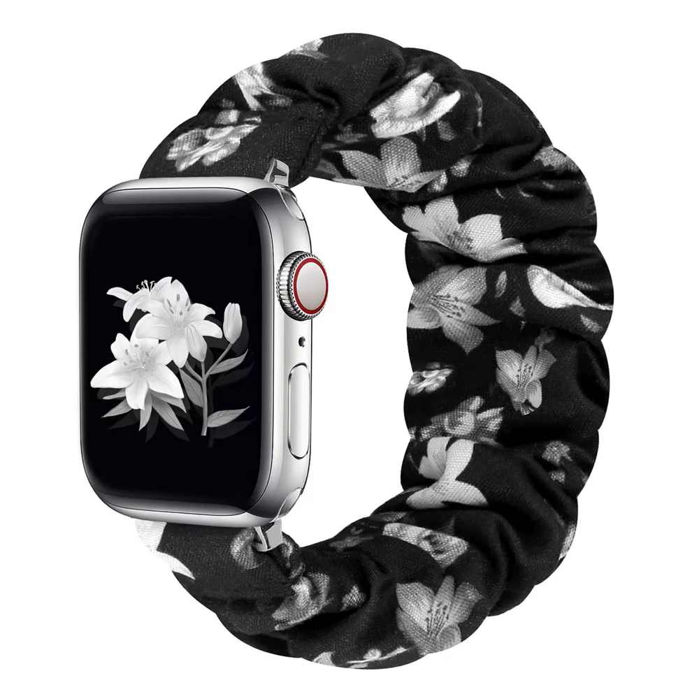 Bracelet Léopard pour Apple Watch Band, Bracelet en Nylon artificiel astique, 40mm, 44mm, 42mm, 38mm