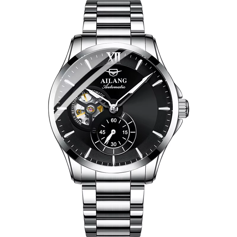 AILANG-Montre mécanique automatique pour homme, marque célèbre, véritable, design creux, mode Shoous