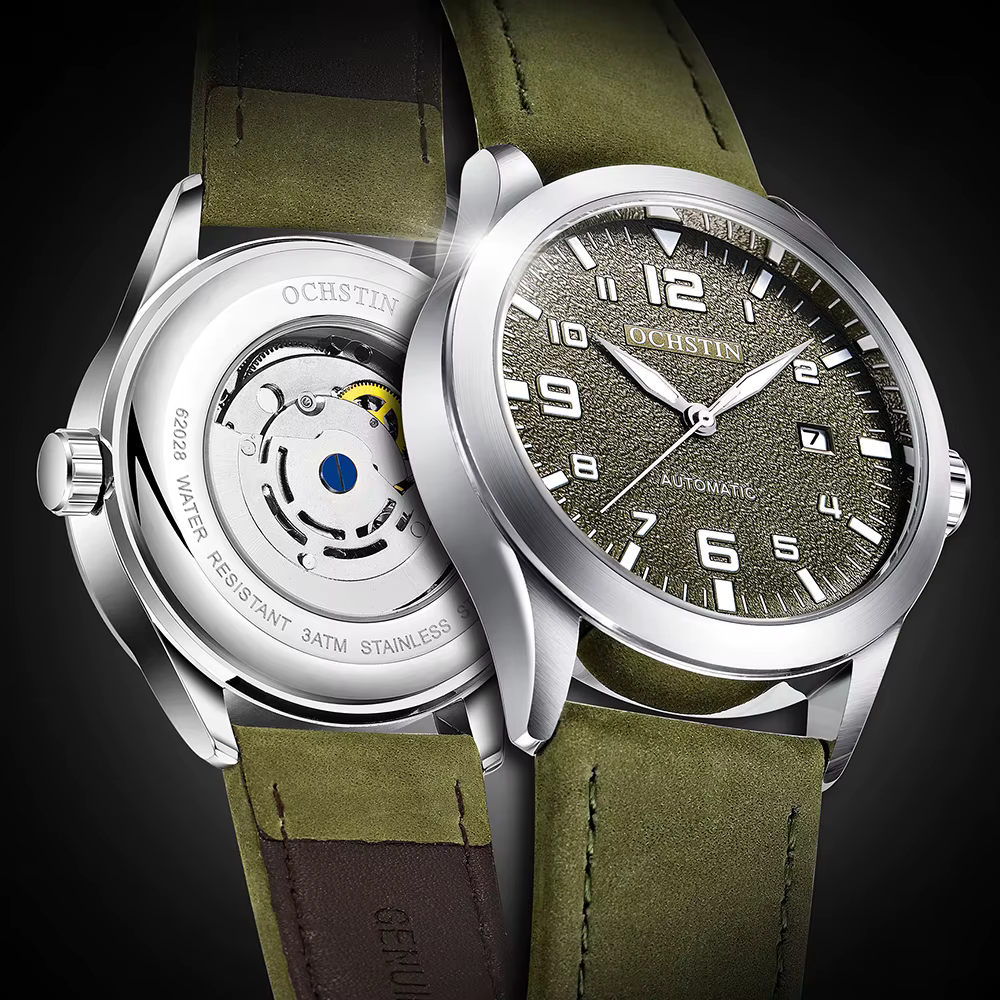 OCHSTIN hommes montre mécanique automatique de luxe tenue décontractée militaire Sports de plein air