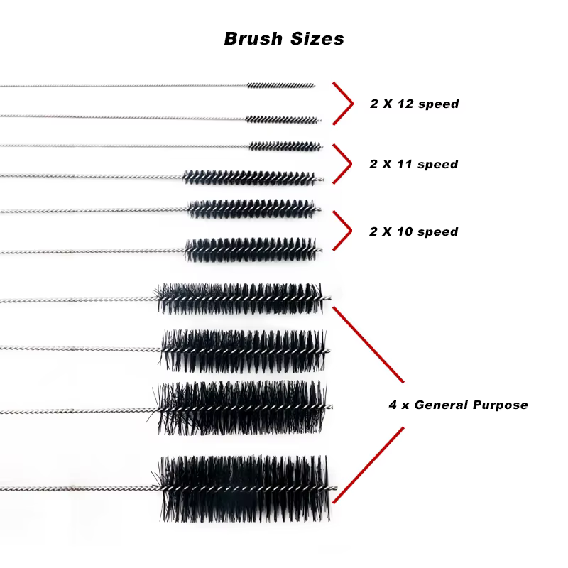 Ensemble d'outils de lavage de vélo, Kit de nettoyage de vélo, nettoyeur de chaîne vtt, brosses à ré