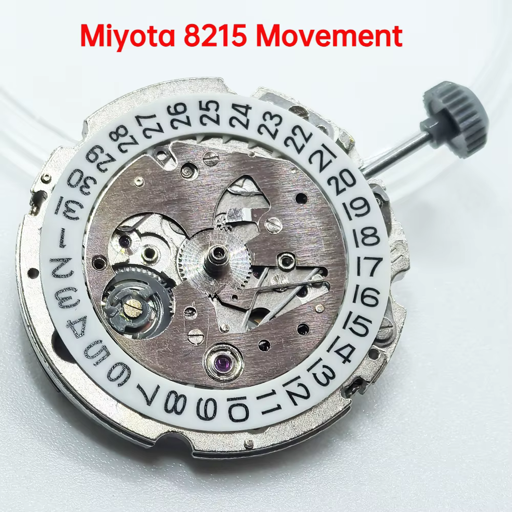 Mouvement de montre japonais Miyota 8215, mécanisme de remplacement automatique, 21 bijoux, pièces d