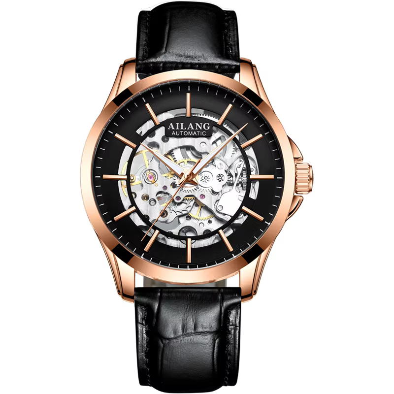 AILANG 2026 8629 Nouvelles Montres Mécaniques Bracelet en Cuir Véritable Étanche Montres-Bracelets S