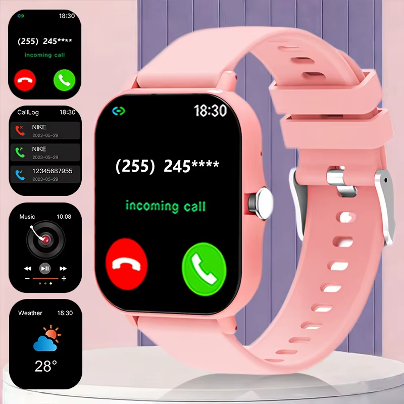 Nouvelle montre connectée de 1,83 pouce, montre avec appels sans fil et notifications de messages, v