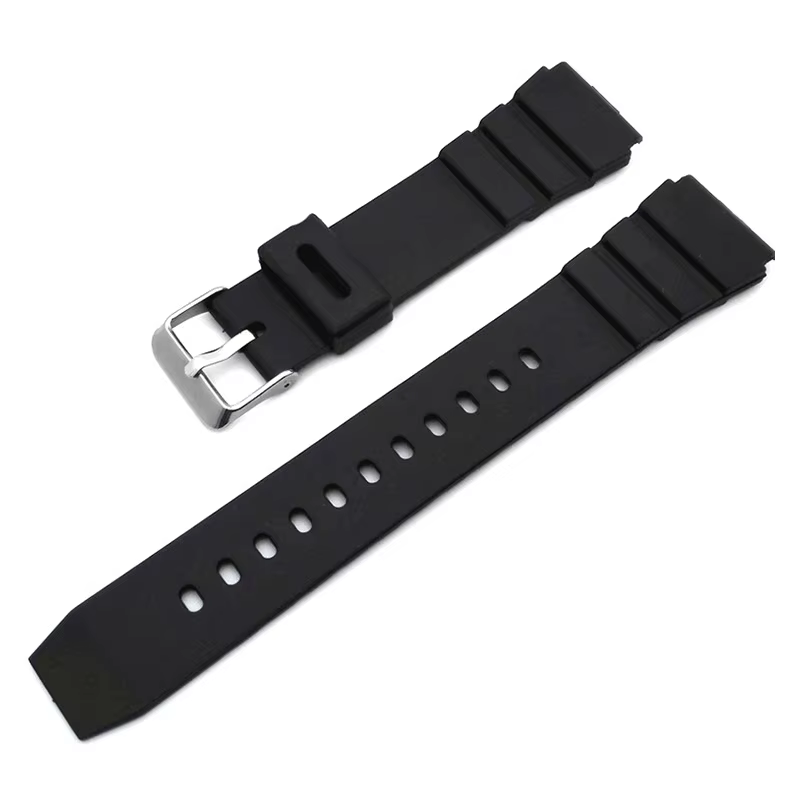 Bracelet en Silicone pour montre Casio, bandes en caoutchouc, remplacement du bracelet de montre de