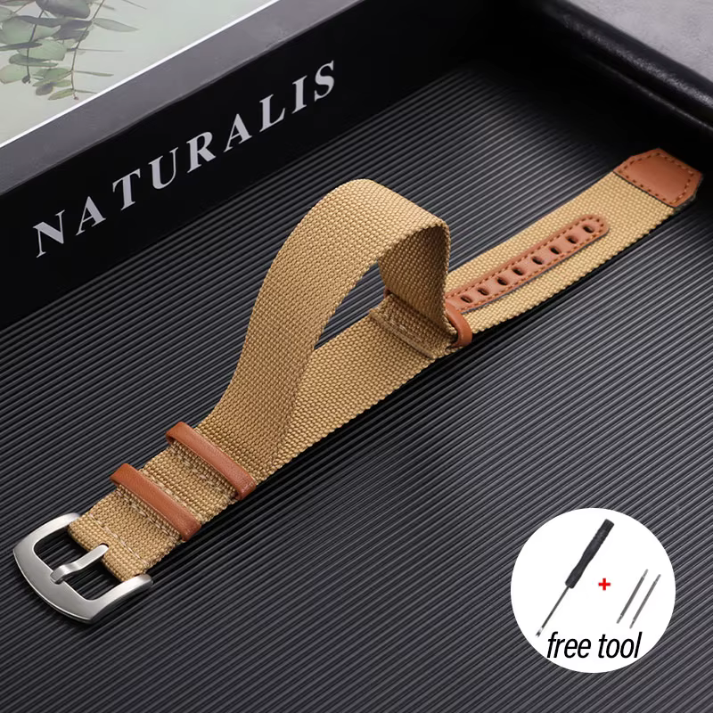 Bracelet de montre en toile de nylon, 20mm 22mm, pour Hamilton, Bracelet de remplacement, durable, s