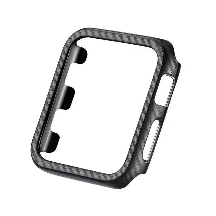 Bracelet en Fiber de carbone + étui pour Apple Watch 8 7 45mm 41mm, Bracelet de Sport léger iWatch 6