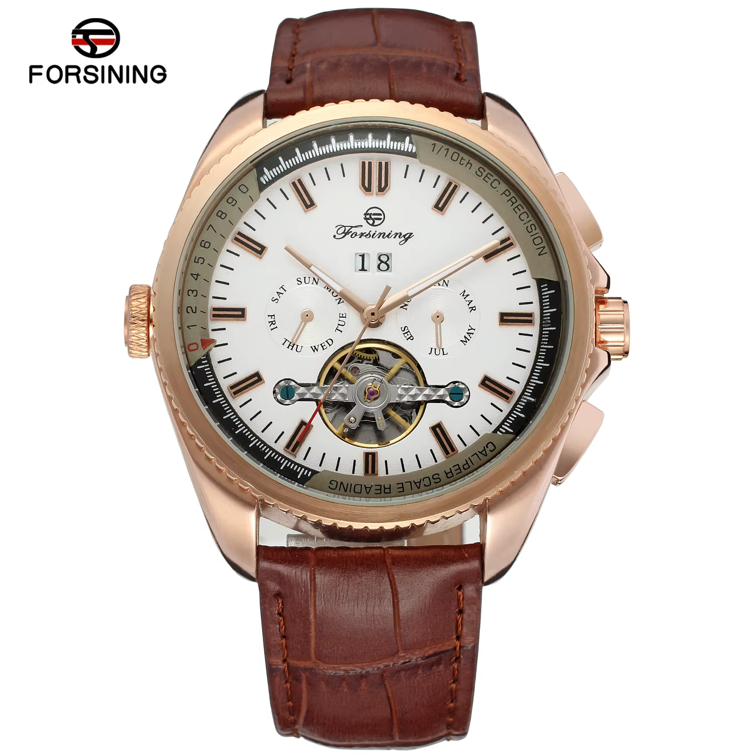 FORSINING Original luxe chronographe hommes montres Date mouvement automatique montres mécaniques To