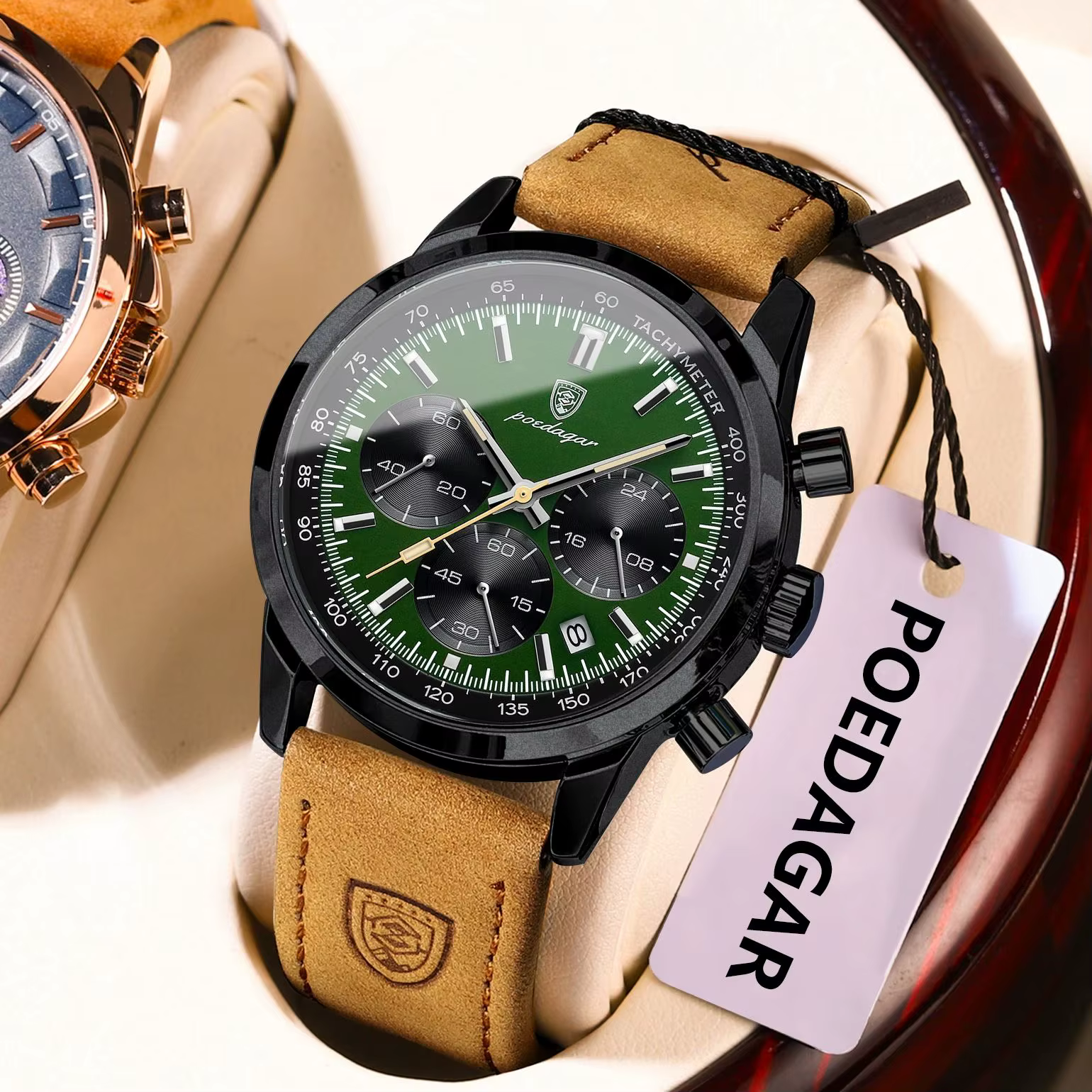 POEDAGAR mode Sport montre-bracelet pour hommes étanche lumineux chronographe militaire homme montre