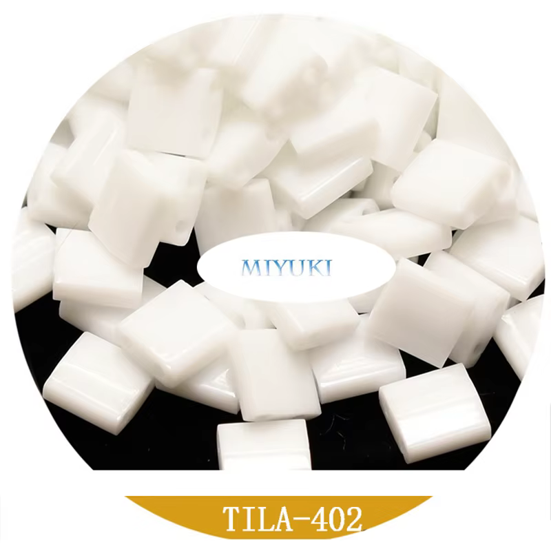 Miyuki – perles de Tila faites à la main, 5x5x1.9mm, série de couleurs unies, en verre, pour fabriqu