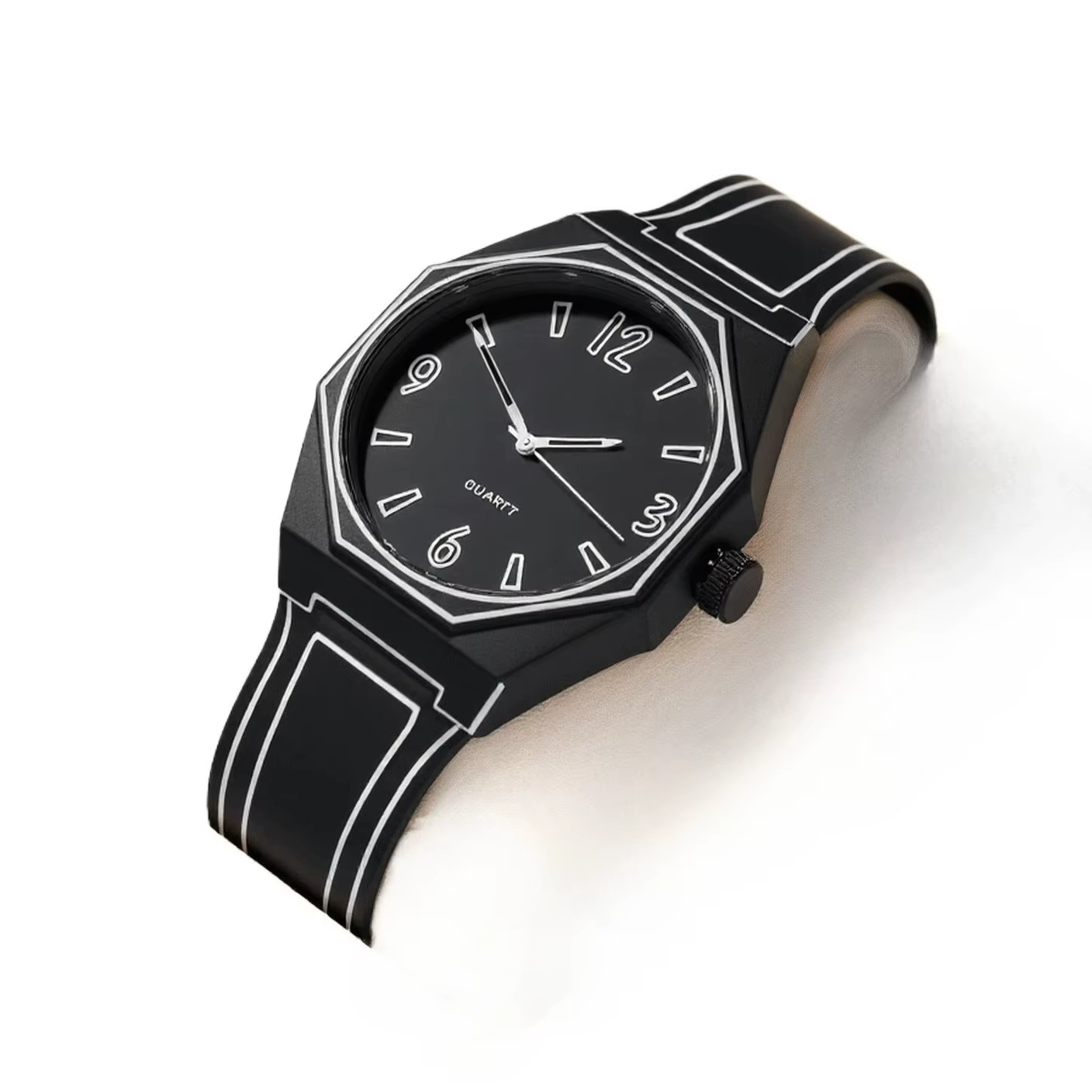 Nouvelle montre tendance style dessin animé, montre esthétique pour étudiants hommes et femmes, mont