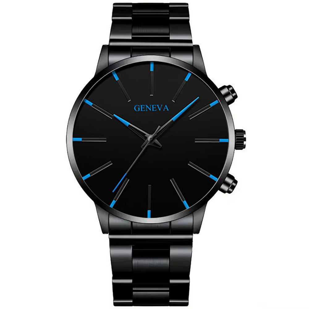 Montre pour hommes à la mode et décontractée, montre-bracelet à quartz simple de style business, cad