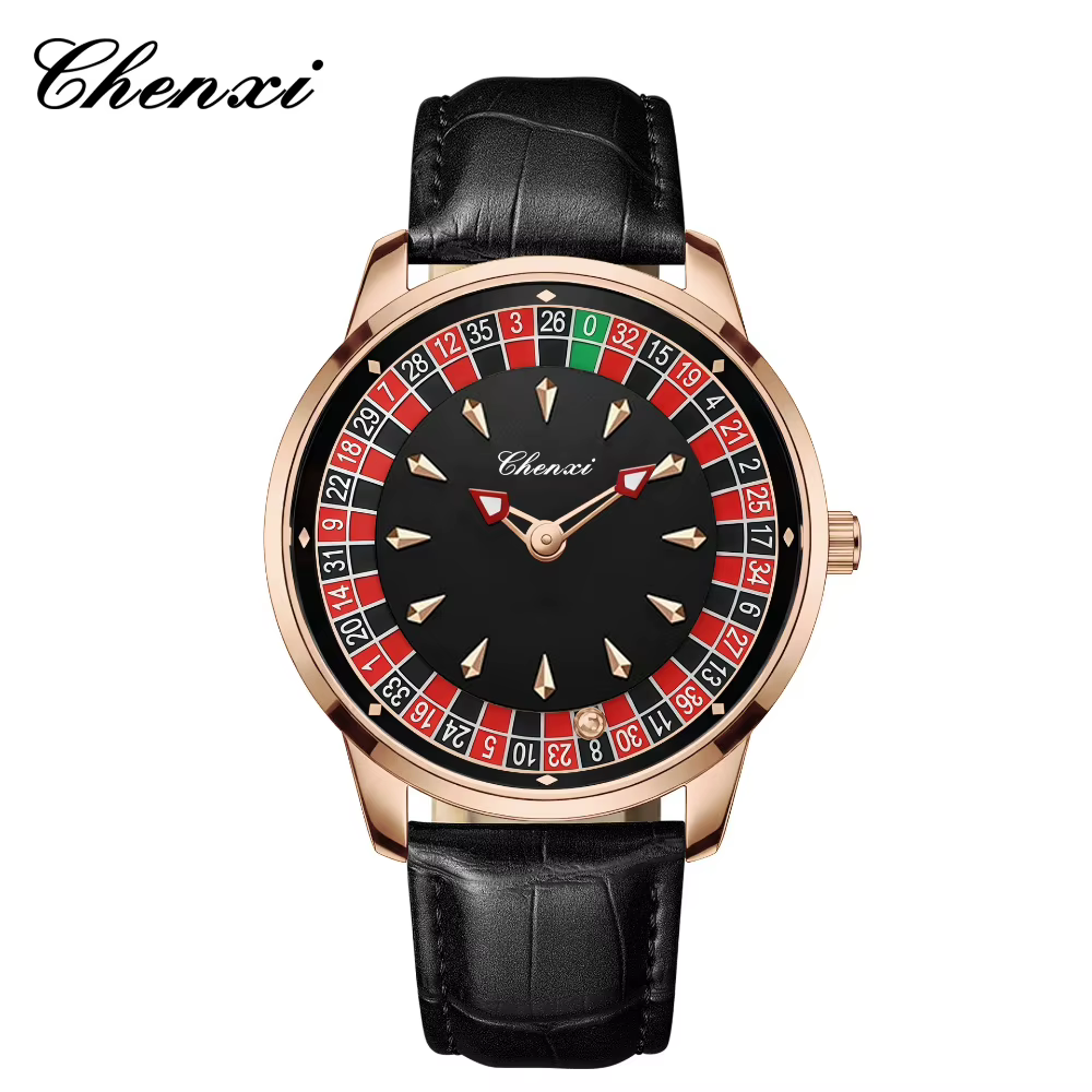 Montre à quartz pour homme de la marque haut de gamme CHENXI 360 °   Montre connectée numérique rota