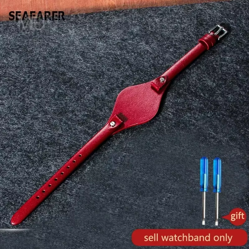Bracelets de montre respirants en cuir véritable pour femme, artisanat exquis, fossile, ES3077, 2830