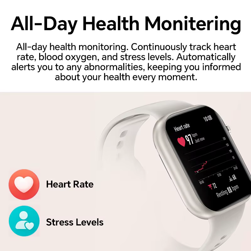Montre connectée HONOR CHOICE InFoWear Watch 2i, version mondiale, écran AMOLED de 1,85 pouces, surv