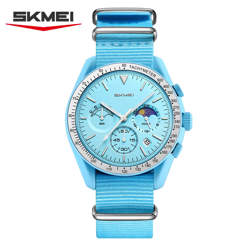 Montres chronographes à quartz SKMEI 9392 pour hommes et femmes, date, étanches 30M, montre de sport